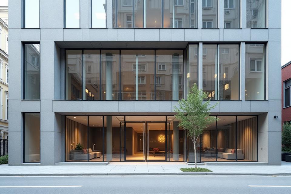 Exterior view of the building housing Lyden & Bilde Studio in Oslo.